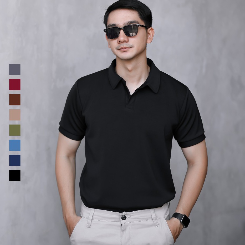 COD NEWPRODUCT SANVANINA Polo Shirt Pria Korea  Kaos Polo Shirt  Kaos Pria Berkerah  Cuba Poloshirt 