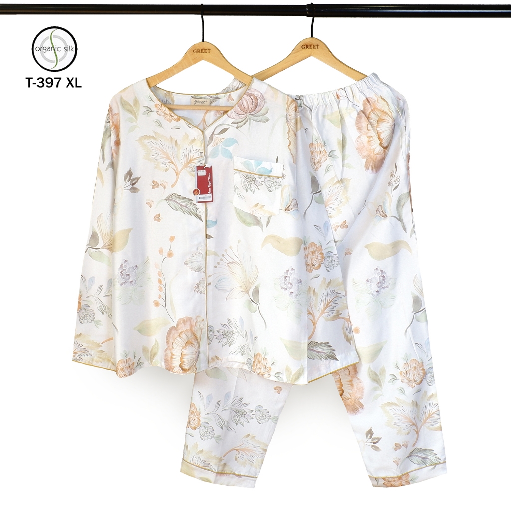 GREET NIGHT WEAR Piyama Organic Silk GREET model PTP XL Mix (1)
