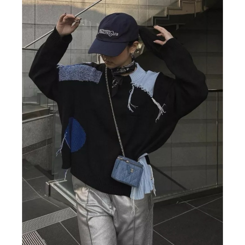 preloved 3Mongkis - Atasan Wanita Luisa Top / atasan rajut / outer rajut / baju 3mongkis / baju raju