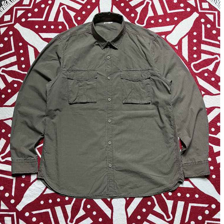 Kemeja Ristop GU Military pocket cargo