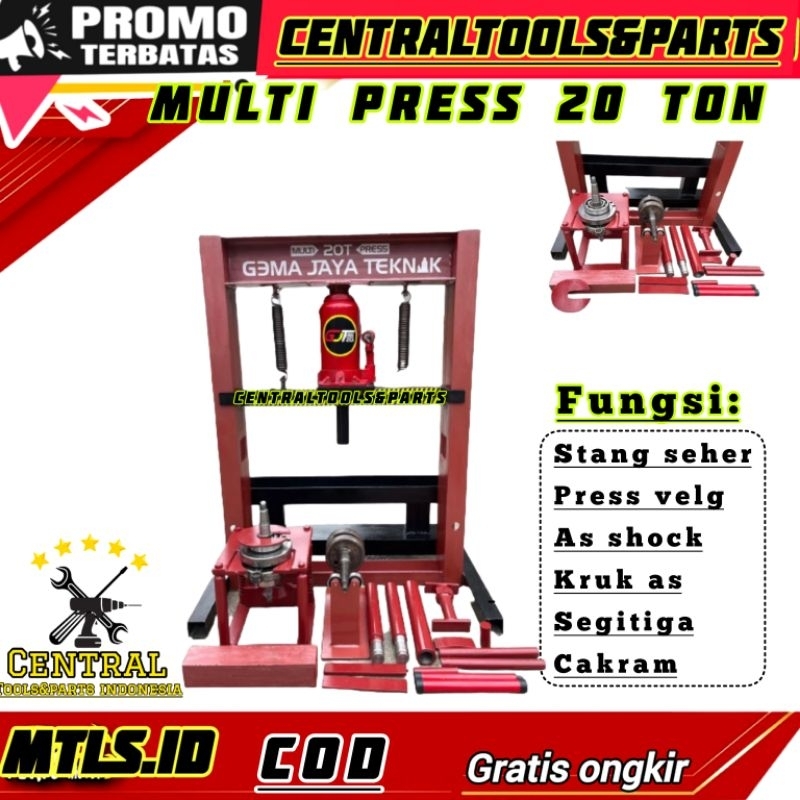 [POMO TERBATAS] Alat press MULTIFUNGSI MURAH pres press velg pelek motor press segitiga press as sho