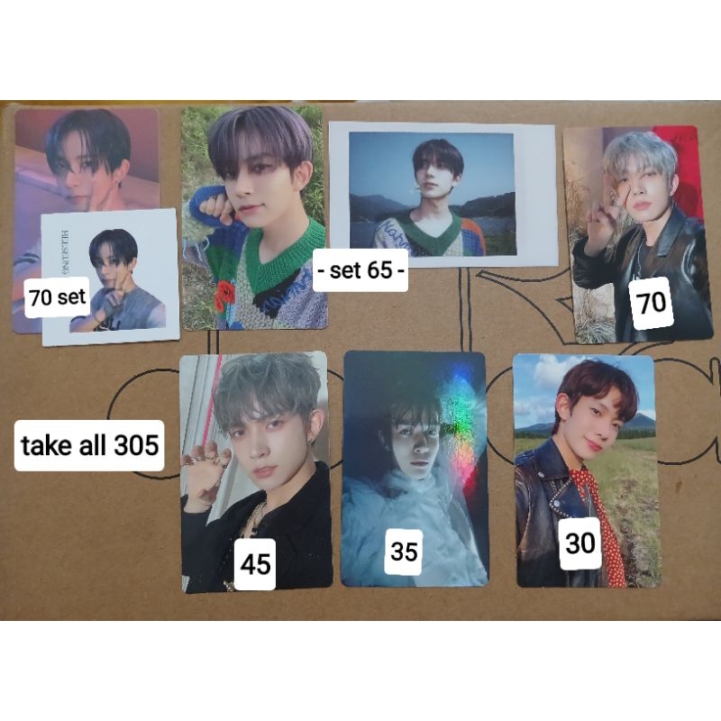 WTS PC HEESEUNG ENHYPEN OFFICIAL engene soljack you orange blood dark blood pob