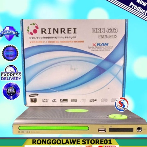 ART U5F9 DVD PLAYER RINREI PLASTIK DRN533K Optik Samsung 1 NEW HARGA DISCON