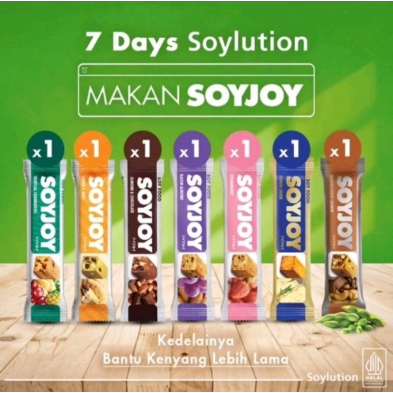 

Soyjoy fruit soy bar coklat almond 30G / Soyjoy 1 pcs/1bar All Variant Snack Diet Murah 1 pcs