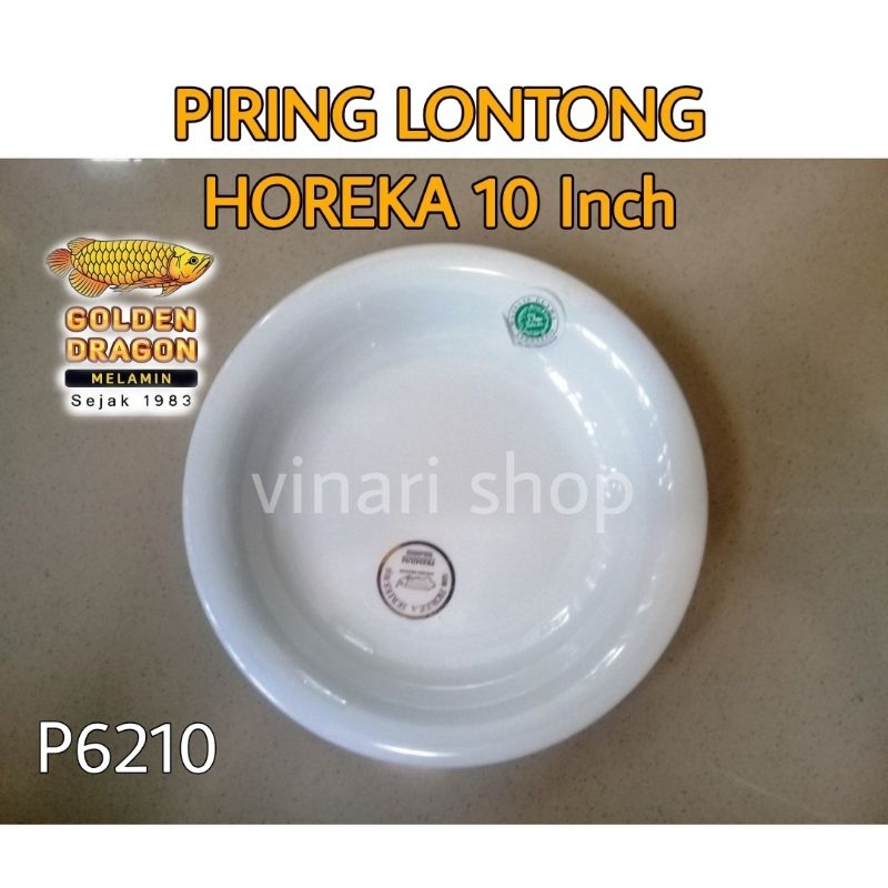 (2Pcs) Piring Lontong HOREKA 10 Inc (P6210) Piring Melamin/Piring Premium Golden Dragon