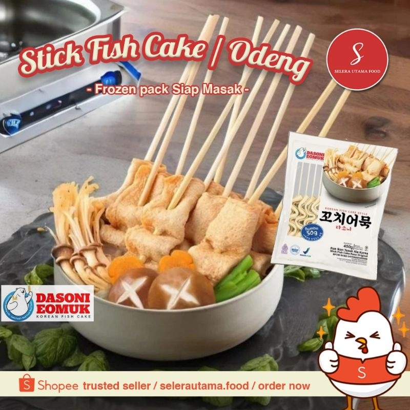 

Dasoni stick fish cake, odeng original korea, isi 8 dengan bumbu kuah