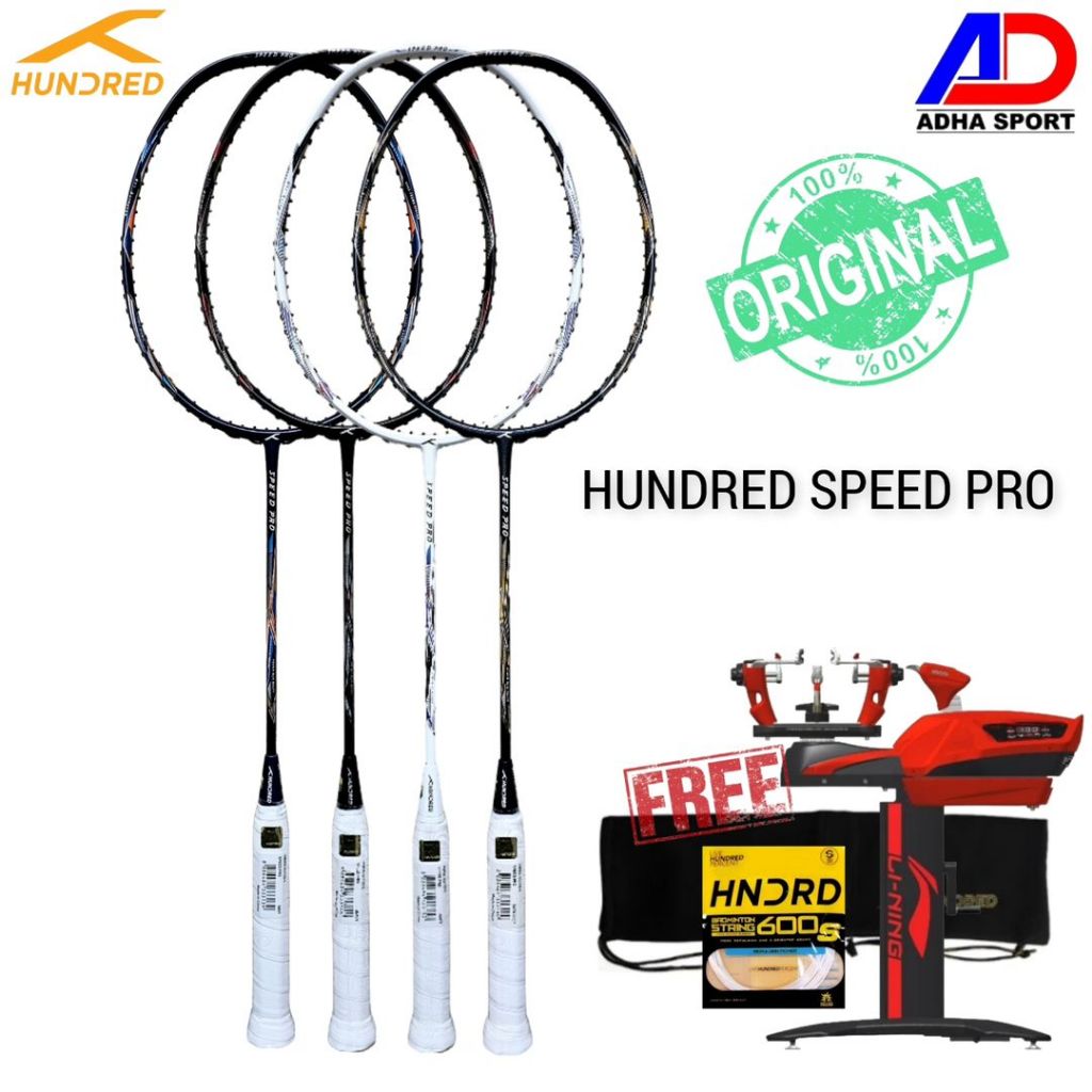 Raket Badminton Hundred Speed Pro Raket Bulutangkis Original