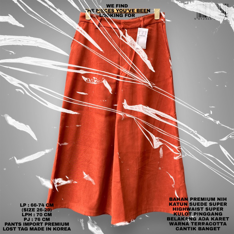 PREMIUM PANTS IMPORT/KOREAN PANTS/CELANA KULOT HIGHWAIST PREMIUM IMPORT/OFFICE PANTS IMPORT/CELANA K