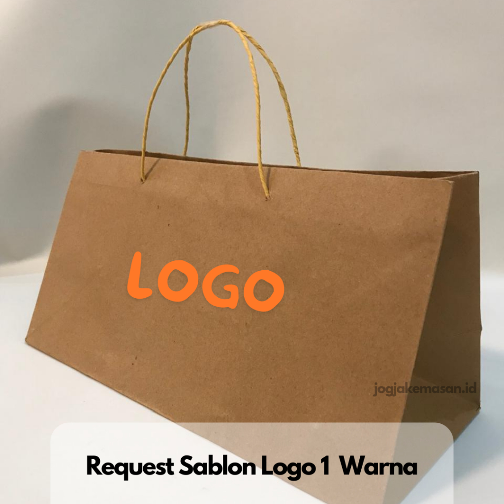 

Paperbag tas kertas brownies cetak sablon logo brand 1 warna HARGA GROSIR