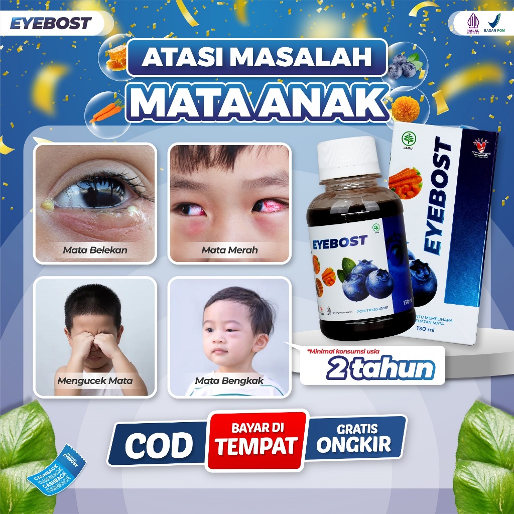 EYEBOST Vitamin Anak Ampuh Mengatasi Mata Merah Mata Bengkak Mata Minus Mata Buram Mata Gatal Mata I