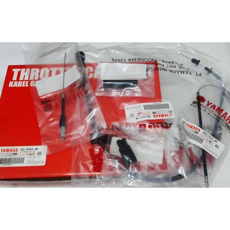 KABEL GAS SET F1ZR FIZR F1Z R FIZ R 4US-WF631-00 ORIGINAL YGP KABEL TALI GAS THROTTLE CABLE KIT KABE