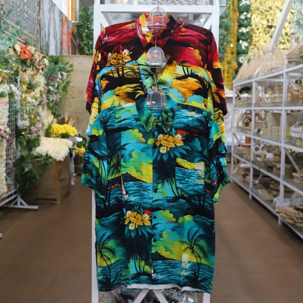 Kemeja Pantai / Kemeja Bali / Kemeja Motif unisex / Kemeja Surfing / Baju Kemeja Hawai Pria