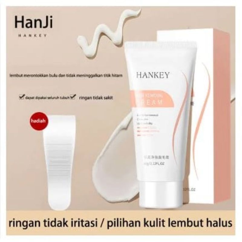 HANKEY Krim Penghilang Bulu Wanita Hair Removal Cream Efektif Penghilangan Bulu Seluruh Tubuh