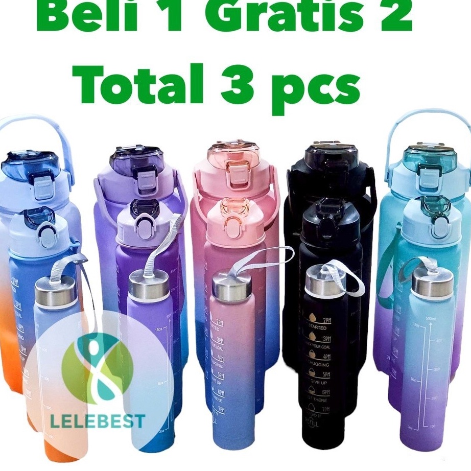 V44859 Beranak 2 Liter  1ml  5ml Botol Minum Viral 1 set