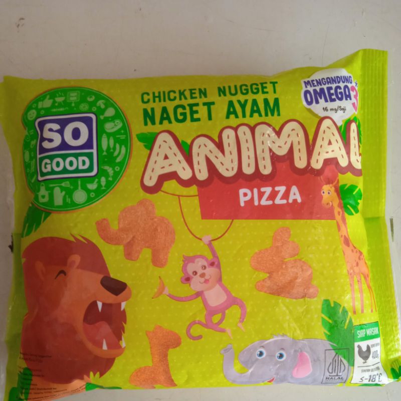 

so good chicken nugget ayam animal pizza 400gram