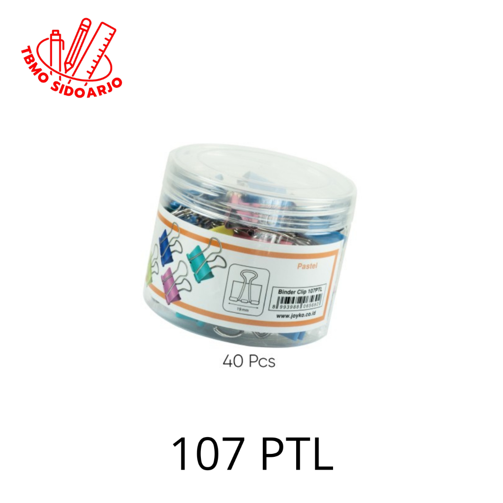 

TBMO Binder Klip Joyko 107 Pastel / Klip Kertas Joyko