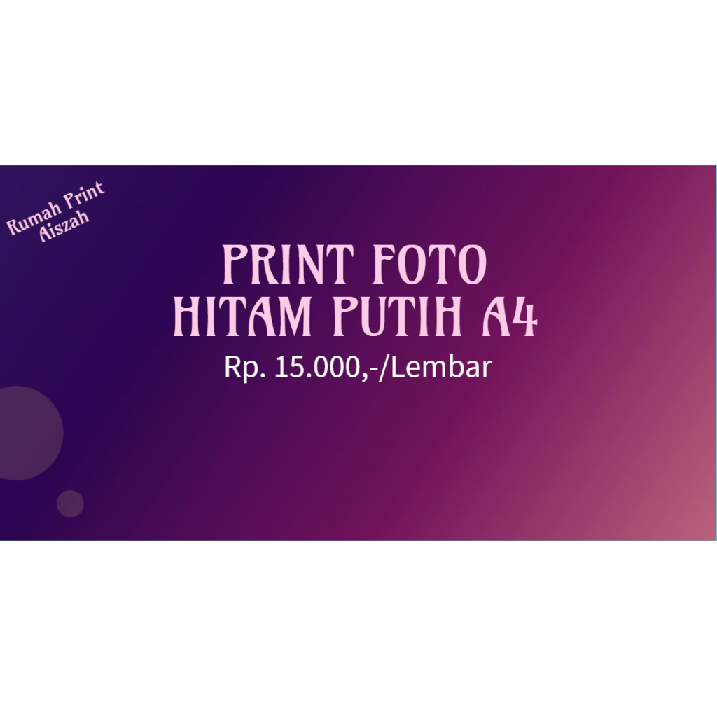 CETAK FOTO HITAM PUTIH KUALITAS TERBAIK