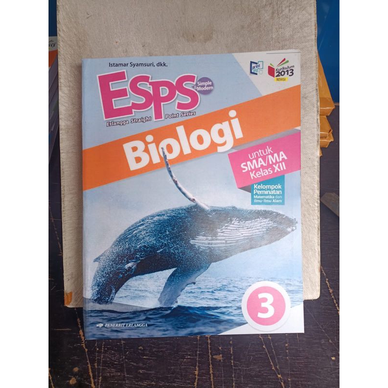 buku biologi kelas 3/12 SMA Erlangga esis