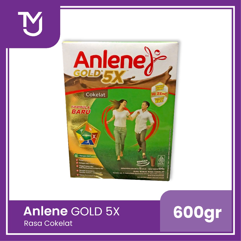 

Anlene Gold X5 rasa Cokelat 600gr -- Susu Nutrisi Tulang Dewasa