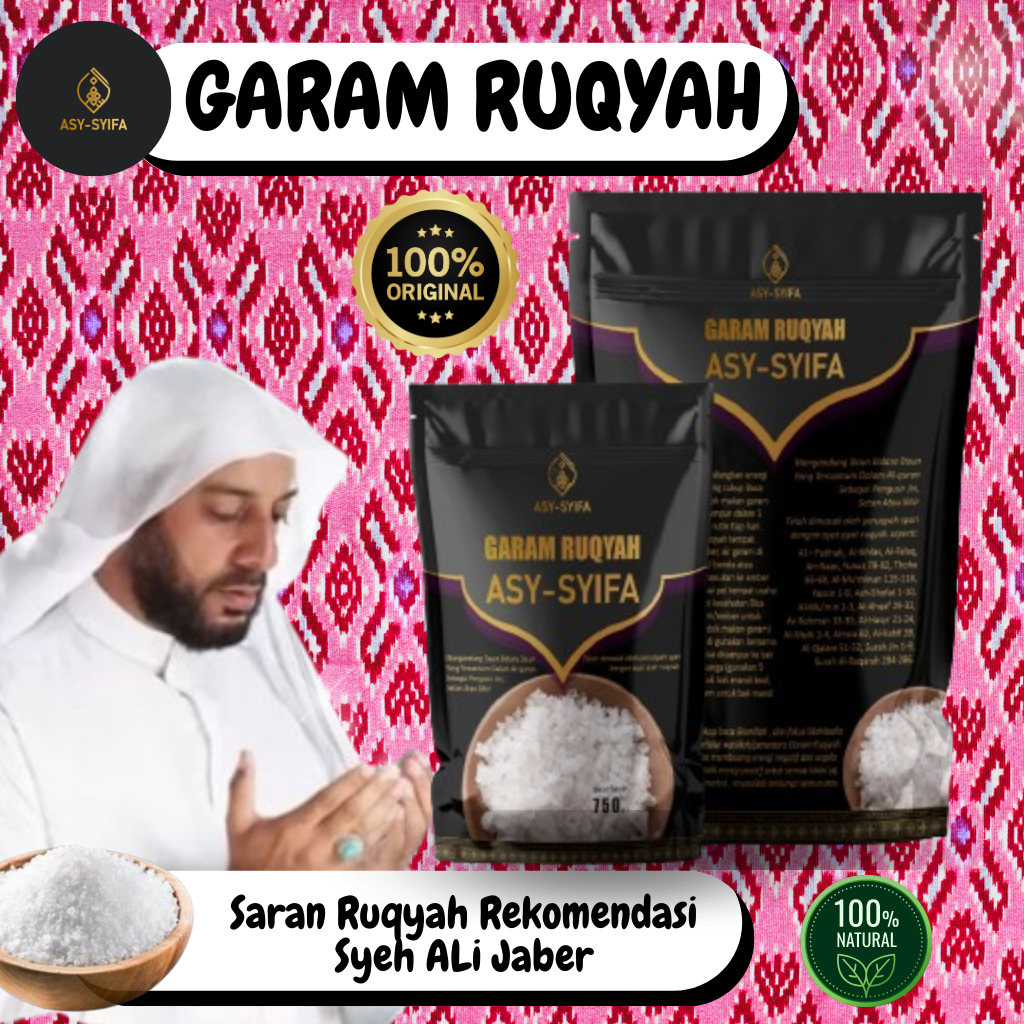 

Garam Ruqyah Ruwatan Bidara Daun Kelor Asysyifa Original - Untuk Mengatasi Usaha Yang Sepi