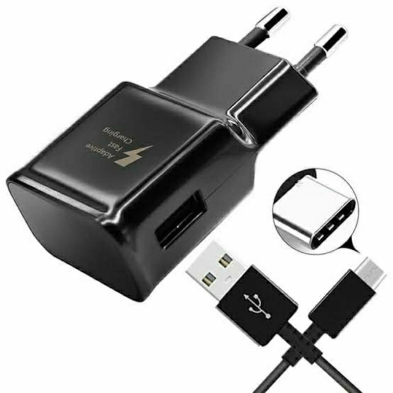 CHARGER BATOK ADAPTIVE ADAPTOR KEPALA KABEL DATA CHARGER CAS CASAN SAMSUNG GALAXY S8 S8 PLUS S9 S9 P