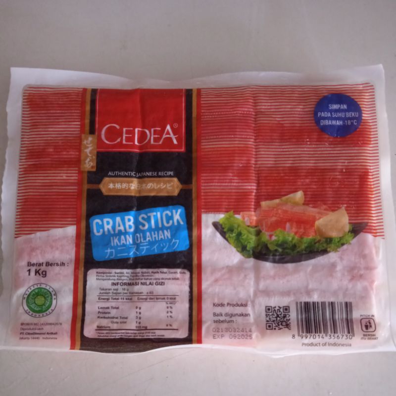 

Cedea Crab stik ikan olahan 1KG