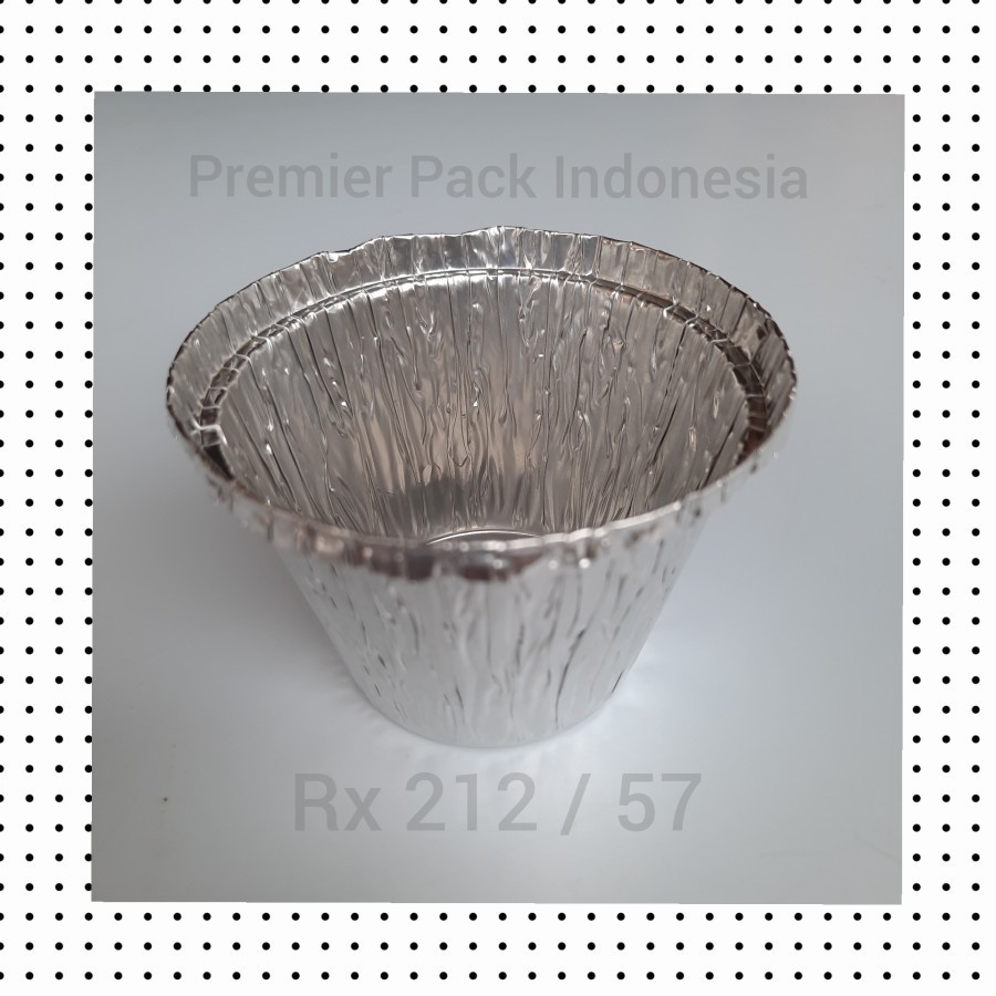 @25pcs Aluminium Foil RX 212 / 57 - Wadah Alumunium RX-212