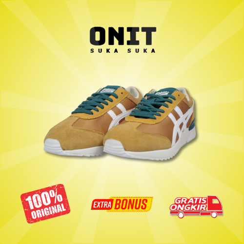[Made in Vietnam] Sepatu Kasual Onitsuka Tiger 78 Ex California Yellow Green