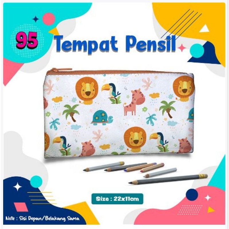 

Tempat pensil/ pouch tempat pensil/ Tempat alat tulis/ pencil case pouch karakter kartun animal cute/kucing