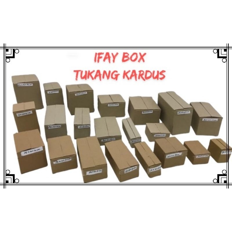 

Kardus box Ukuran custom single wall dan double wall