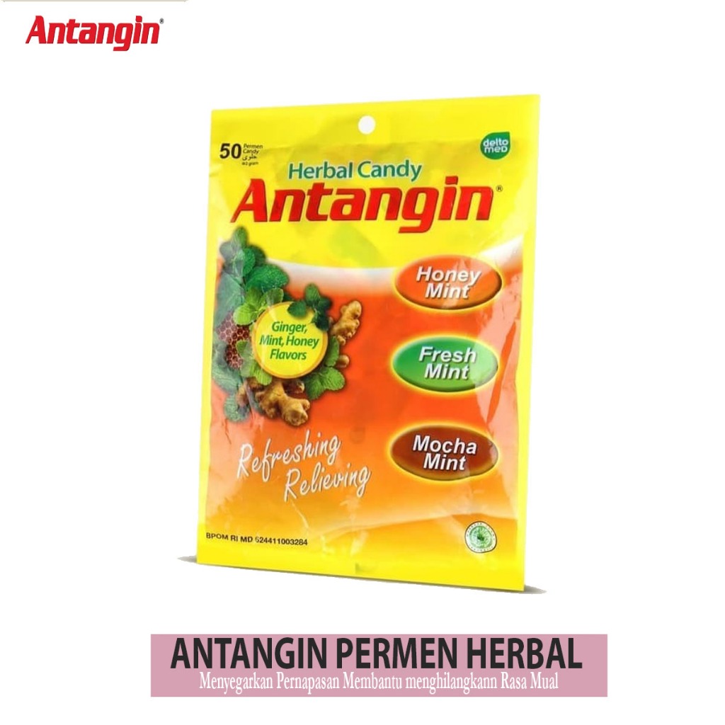 

Permen Antangin Herbal Bag isi 50Butir - Antangin Permen kemasan Besar -Pelega Tenggorokan isi 50pcs