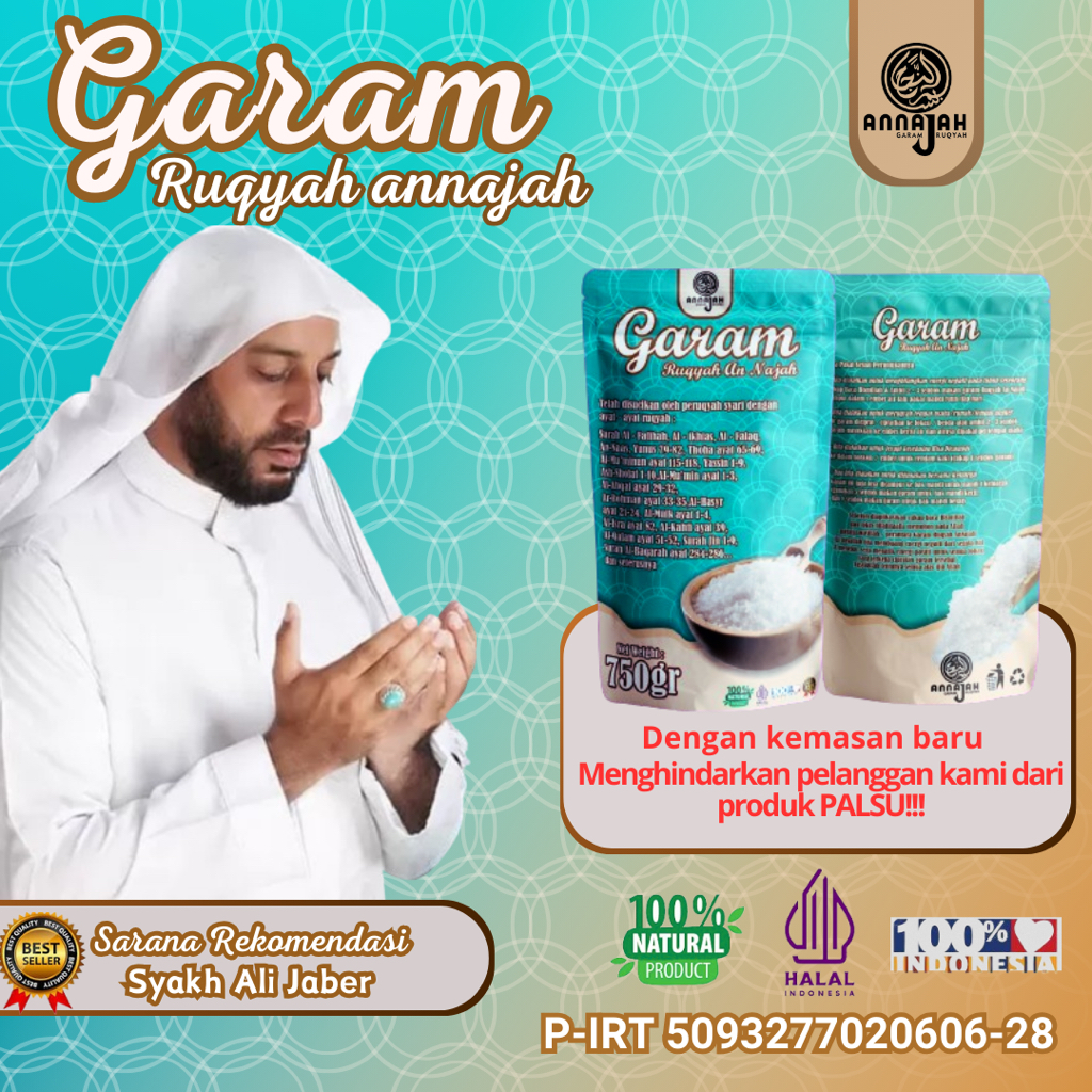 

Garam Ruqyah AnNajah Asli Penangkal sihir Penarik rejeki ampuh