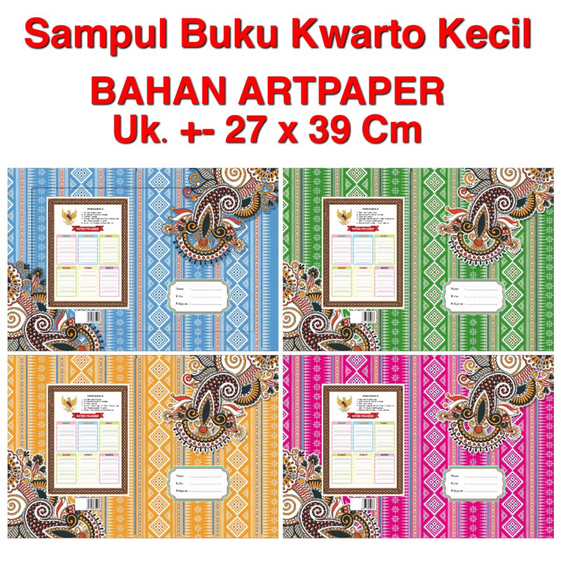 

Sampul Kertas Buku Tulis Kwarto Artpaper Batik Isi 20 Pcs