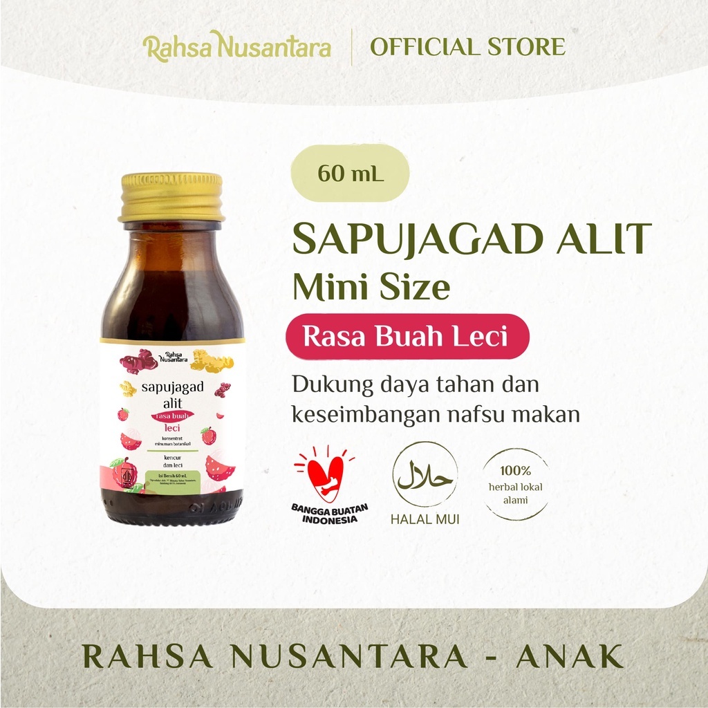 

Mini Size Sapujagd Alit by Rahsa Nusantara | BPOM - Meningkatkan Nafsu Makan Anak & Immune Booster