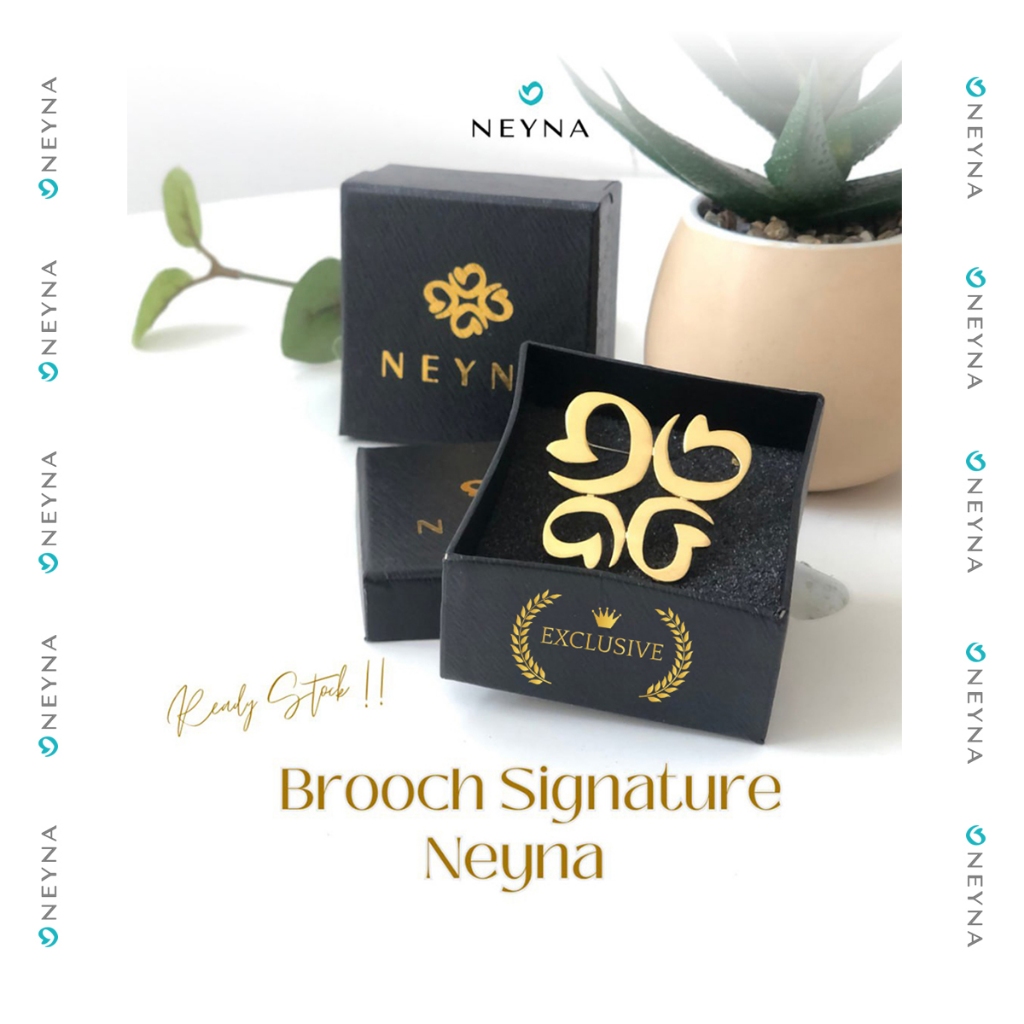 Bros Bross Anggun Pin Emas Hijab Jilbab Premium Antik Mewah NEYNA Anti Karat Elegant Original Akseso