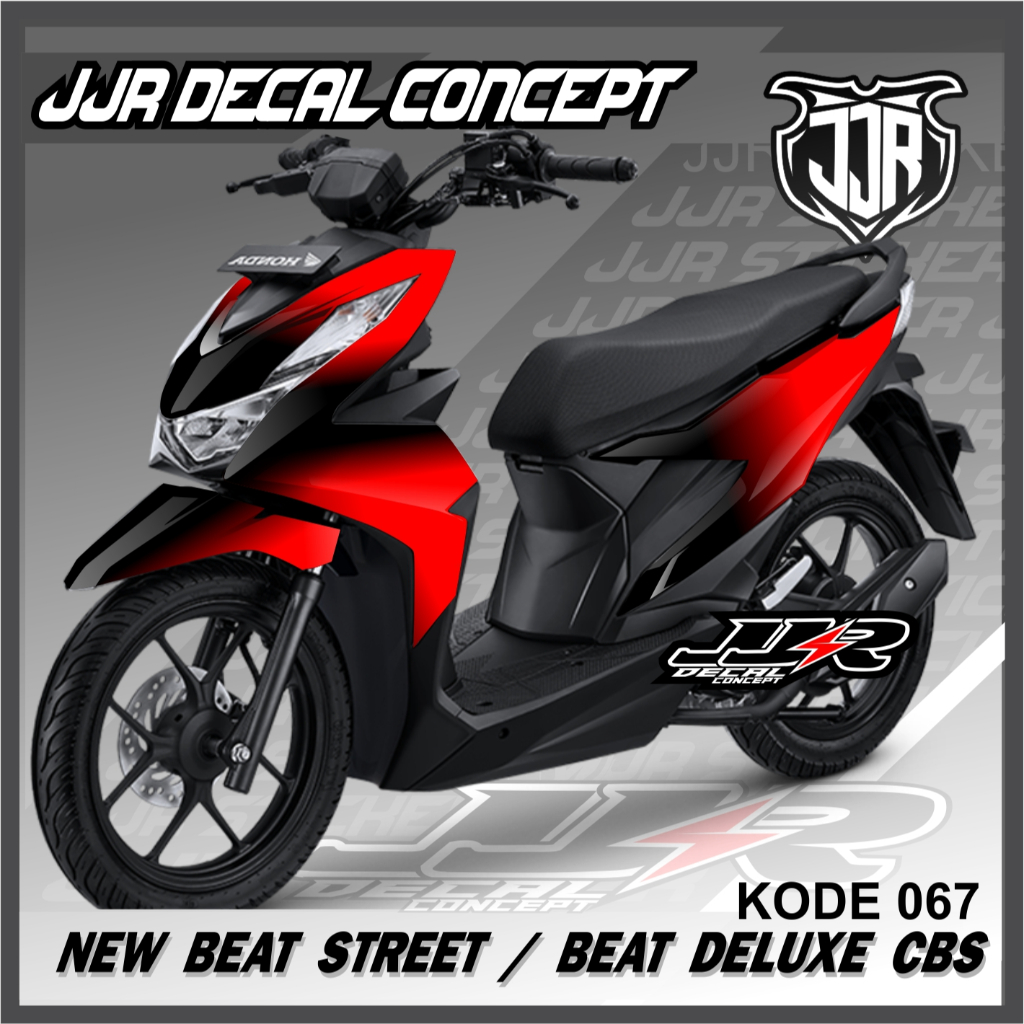 Stiker Motor Beat 2020 2021 2022 2023 Street dan deluxe Stiker motor full  body kode 067