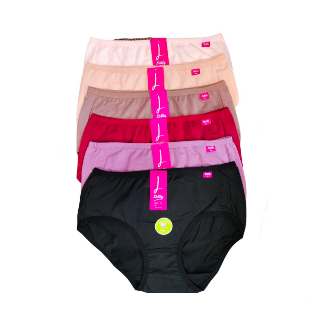 Cd Wanita LYDYLY 011 Bahan Katun Isi 6 Pcs Size M - L - XL - XXL