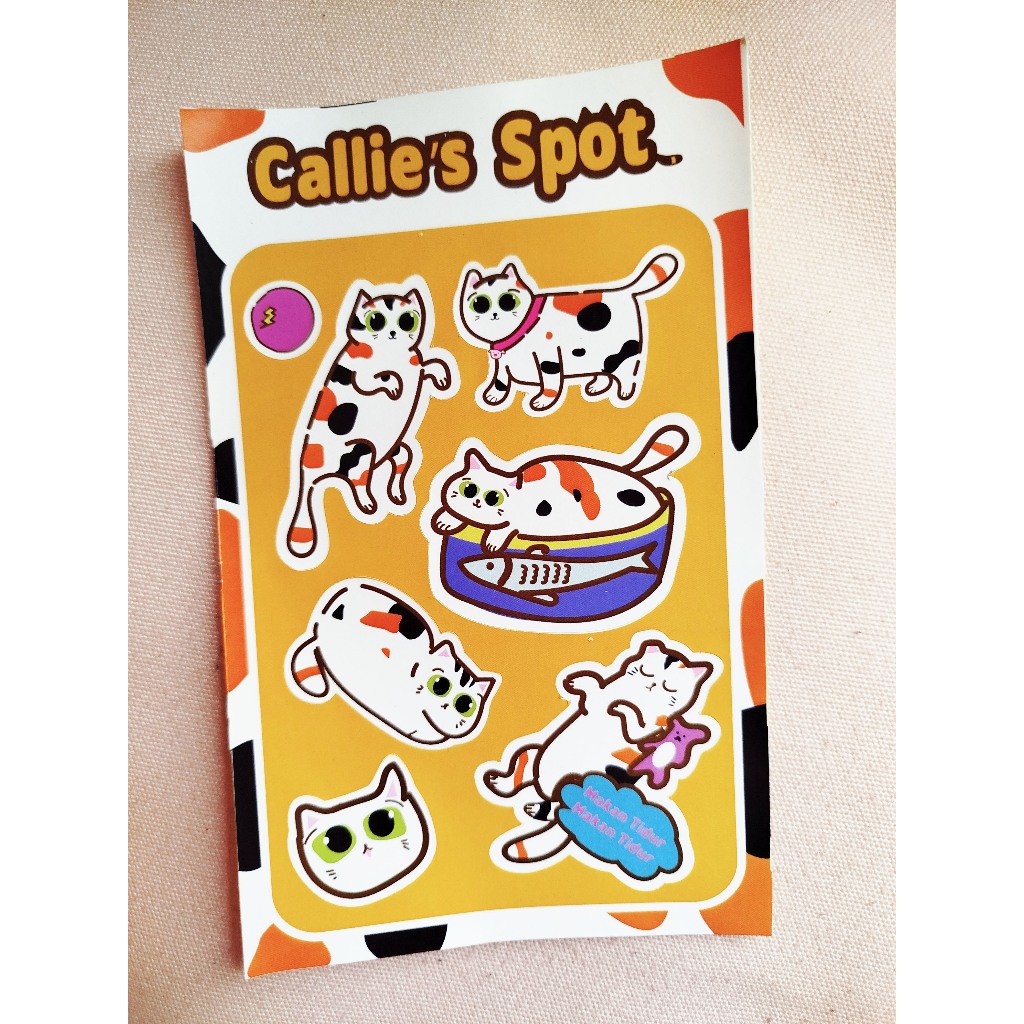 

STICKER PACK KUCING LUCU CALLIE'S SPOT ORIGINAL SERIES