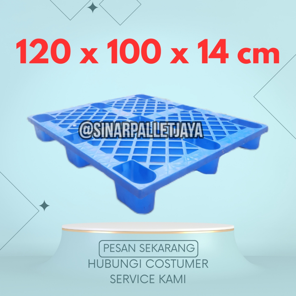 

[ KURIR TOKO ] PALET PLASTIK BEKAS 120X100X14CM/PALET PLASTK MANGKOK/PALET PLASTIK ALAS BARANG GUDANG KANTOR RUMAH