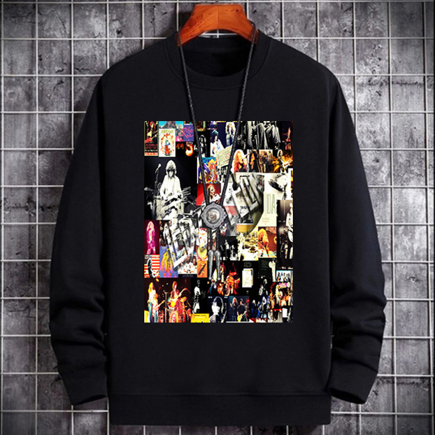 Sweater Led Zeppelin Crewneck Bahan Cotton Fleece