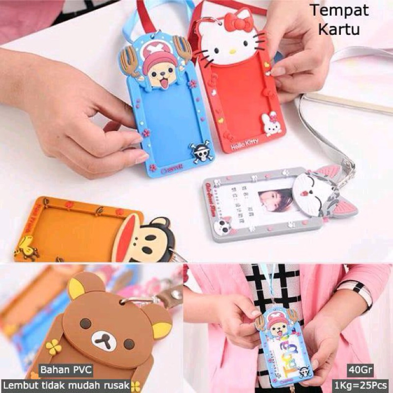 

Name Tag Tempat Kartu Nama Kreatif Kartun Gantungan Kartu Nama