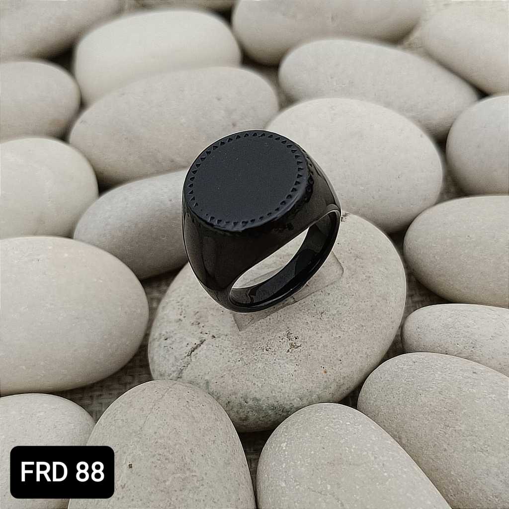 CINCIN TITANIUM BATU ONIK PRIA MODEL BULAT BESAR TERLARIS