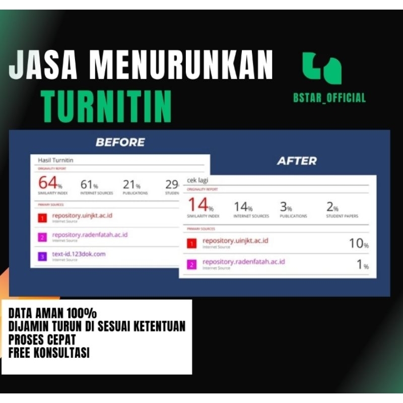 Jasa Menurunkan Turnitin