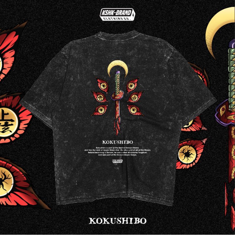 T Shirt Kokushibo | Kaos Kokushibo | Kaos Demon Slayer | Kaos Kimetsu No Yaiba