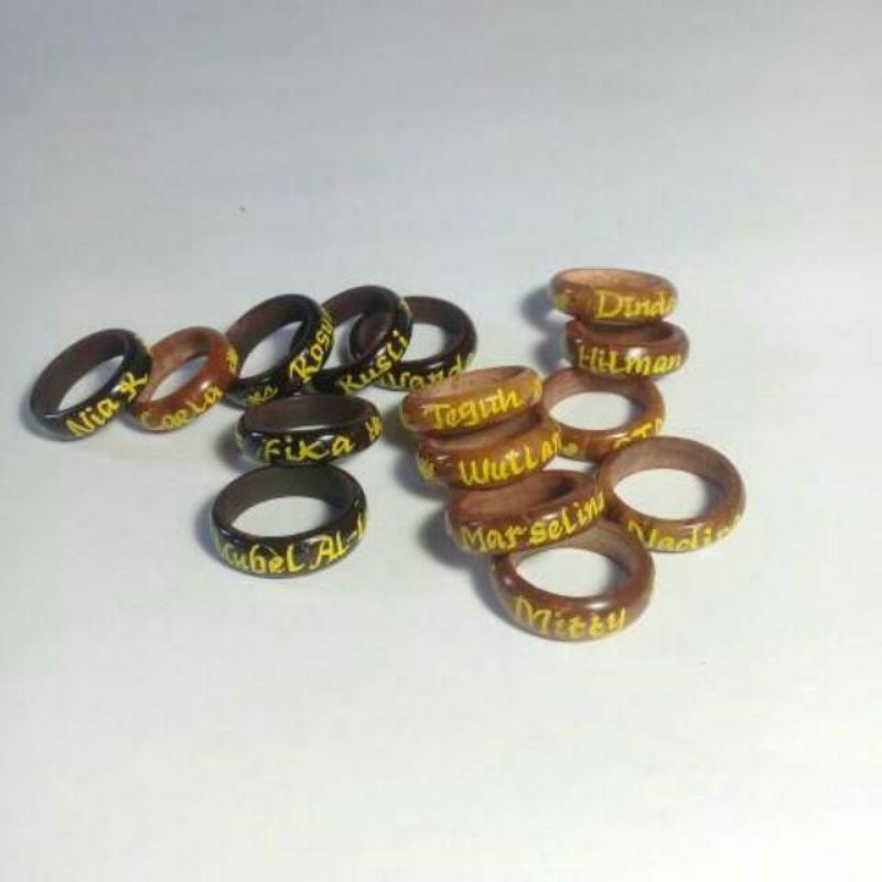 Cincin Koka/Kaoka/Kaukah Ukir Nama Costum ( RiQues Nama )