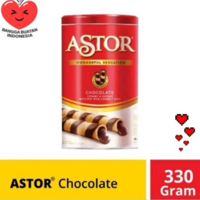 

Astor Chocolate 330gr Kaleng