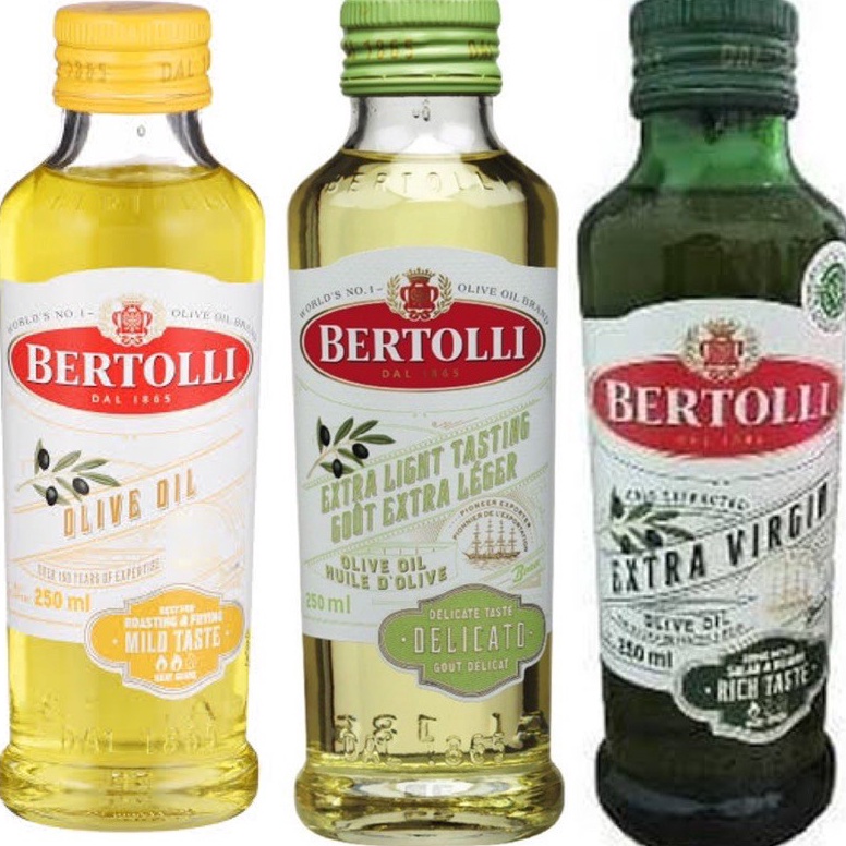 

Baru Bertolli Extra Virgin Olive Oil Extra Light and Classico Olive Oil 25ml HMH