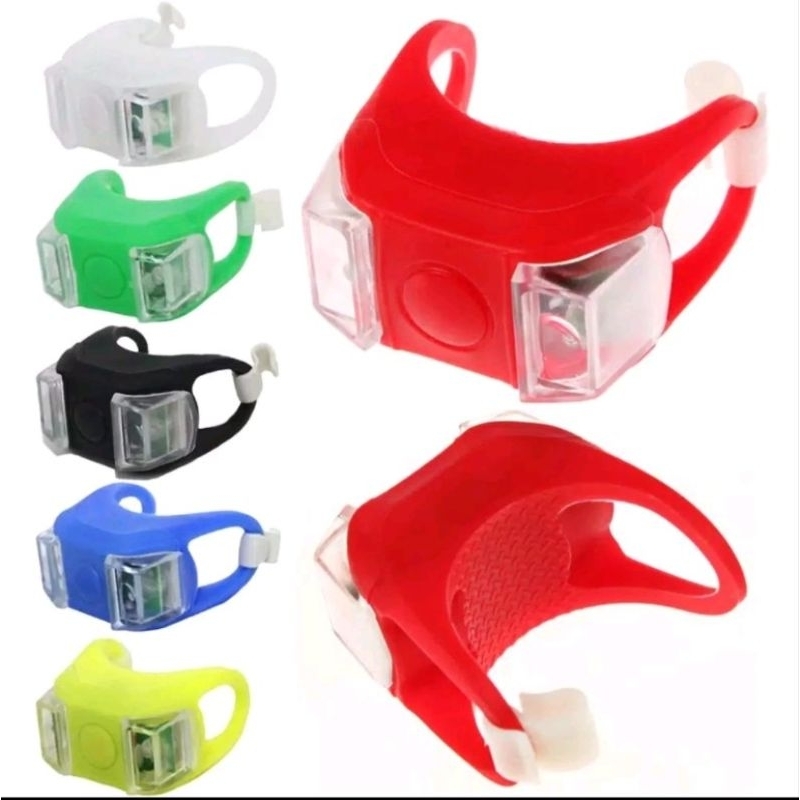 LAMPU SEPEDA DEPAN/BELAKANG || LAMPU WARNA WARNI
