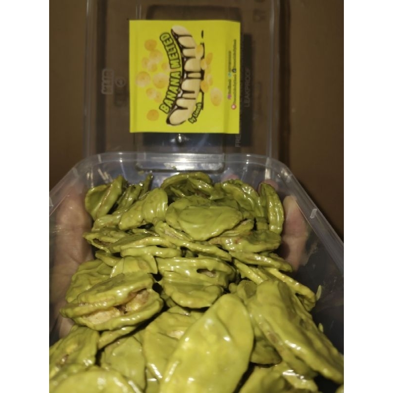 

Kripik pisang lumer varian Matcha/ BUY 2 GET 1/kripik pisang lumer Greentea/ Homemade/kripik pisang lumer viral/500ml