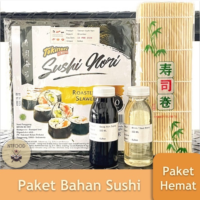 

Model Baru Paket Sushi Nori Tokinori Rumput Laut Kering Halal W95